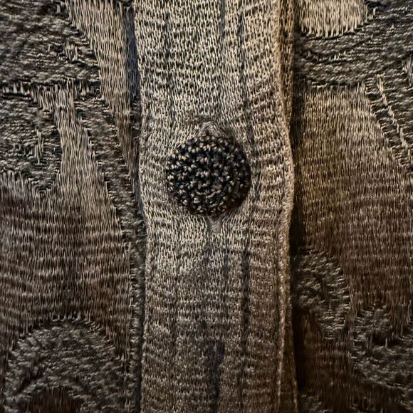 Flashback Jacket Copper Embroidered Sequined Crochet Trim Size XL Western, Goth - Picture 6 of 16